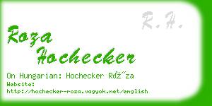 roza hochecker business card